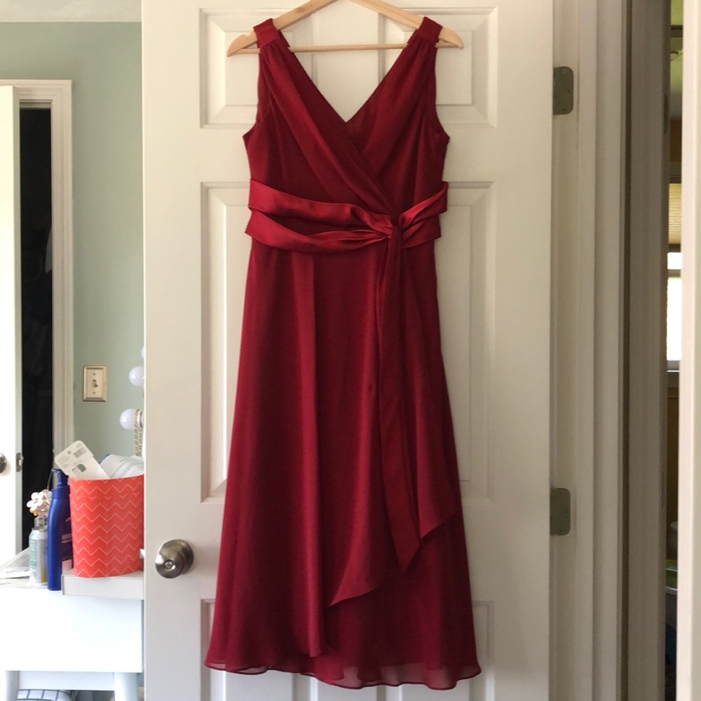 Red formal dress